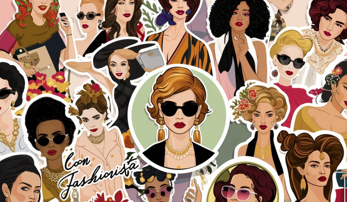 icon fashionista stickers